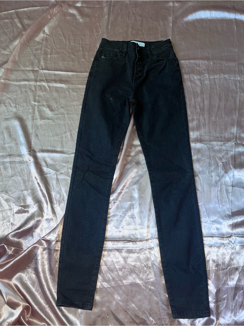 KanCan Black Cheetah Women's Skinny Jeans Size 25